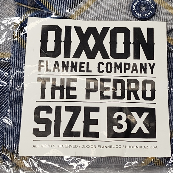 DIXXON The PEDRO Flannel Shirt - Men's 3XL - Picture 4 of 7